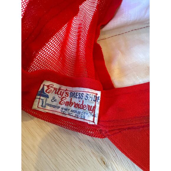 Vintage Eagles Band Red A-Frame USA Made Trucker Hat - Picture 6 of 7